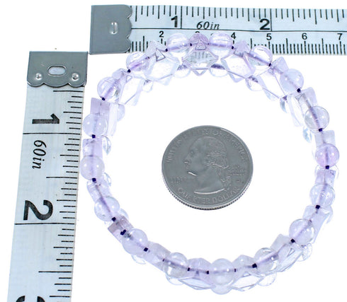 Southwestern Quartz Stretch Bead Bracelet RX114321